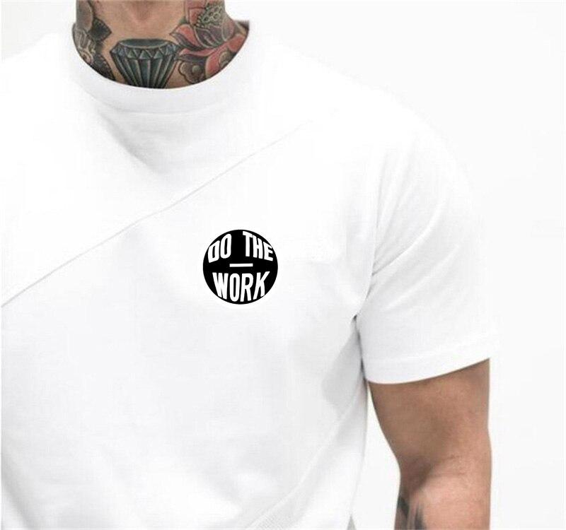 

Muscleguys Летние мужские футболки с короткими рукавами Youthful Vitality Футболки для фитнеса Спортивная одежда Футболки Верхняя одежда для спортзала Топы для бодибилдинга из хлопка + сетки XXL белый