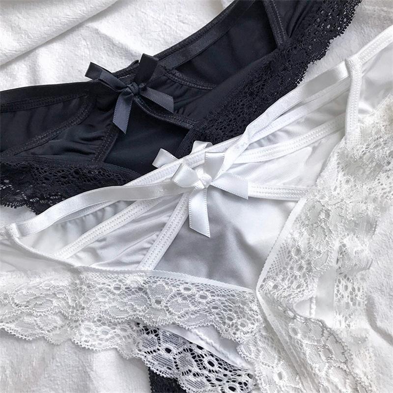 Szexi üreges keresztes bugyi női fehérnemű csipke hímzés alacsony emelkedés kísértés G-string nyári légáteresztő tanga női intim