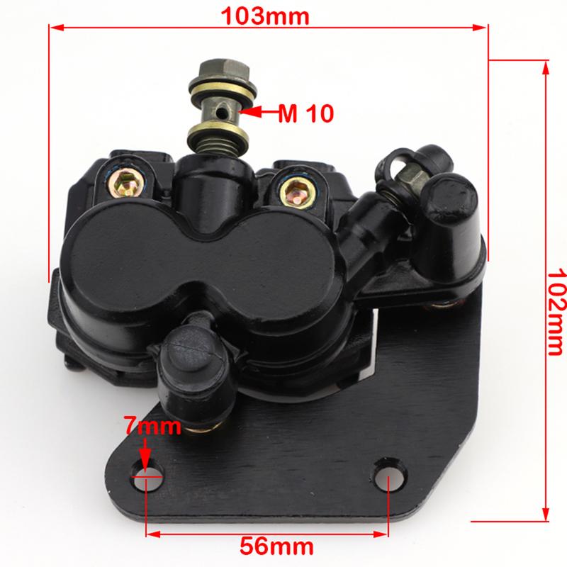 1 Piece Motorcycle Rear Disc Hydraulic Left/right Brake Caliper Assembly for 100-125cc Engine Rear Brake Caliper