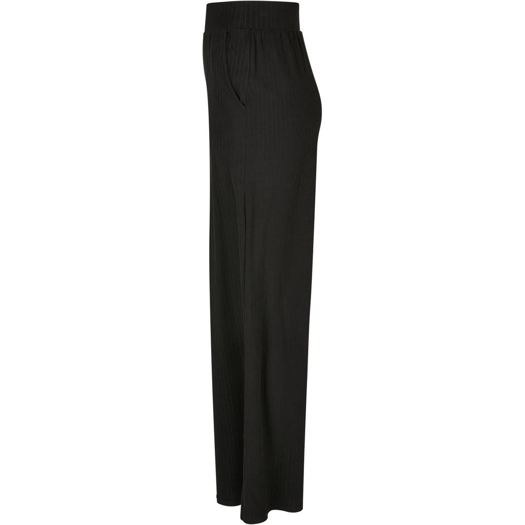 Urban Classics Womens/Ladies Jersey Ribbed Wide Leg Trousers
