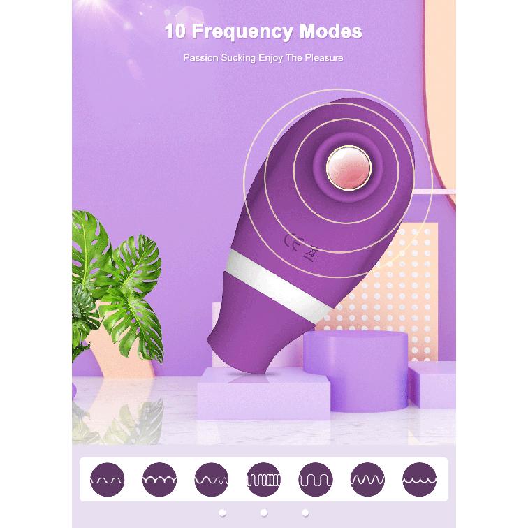 Sucking Vibrator for Women Clit Sucker Clitoris Licking Vibrator Female Nipple Oral Vacuum Stimulator Sex Toys Adult Goods