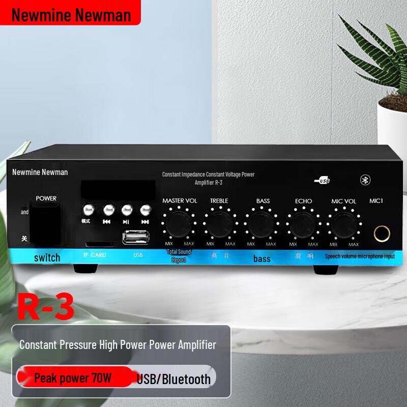 

Newmine R3 Bluetooth Amplifier & Speaker Set CN plug (adapter included)