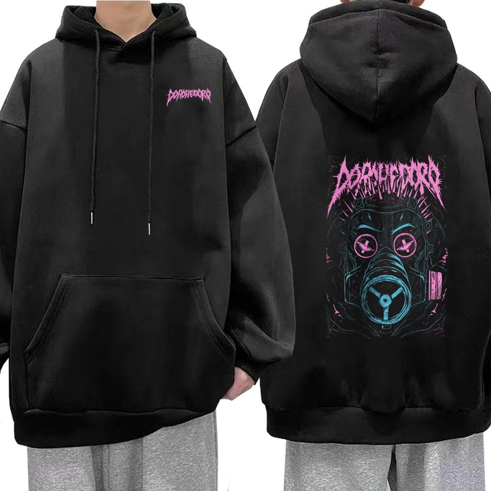 Anime Dorohedoro Print Hoodies Kaiman Willkommen im Chaos Japan Manga Sweatshirts Herren Damen Oberteile Lässig Übergroßer Stil Streetwear