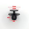 50Pcs Car Bonnet Hood Ulation Pad Fixing Clips Plastic Rivet For Mercedes-Benz 8mm Trim Clips  A 1239900292 Push Type Buckle