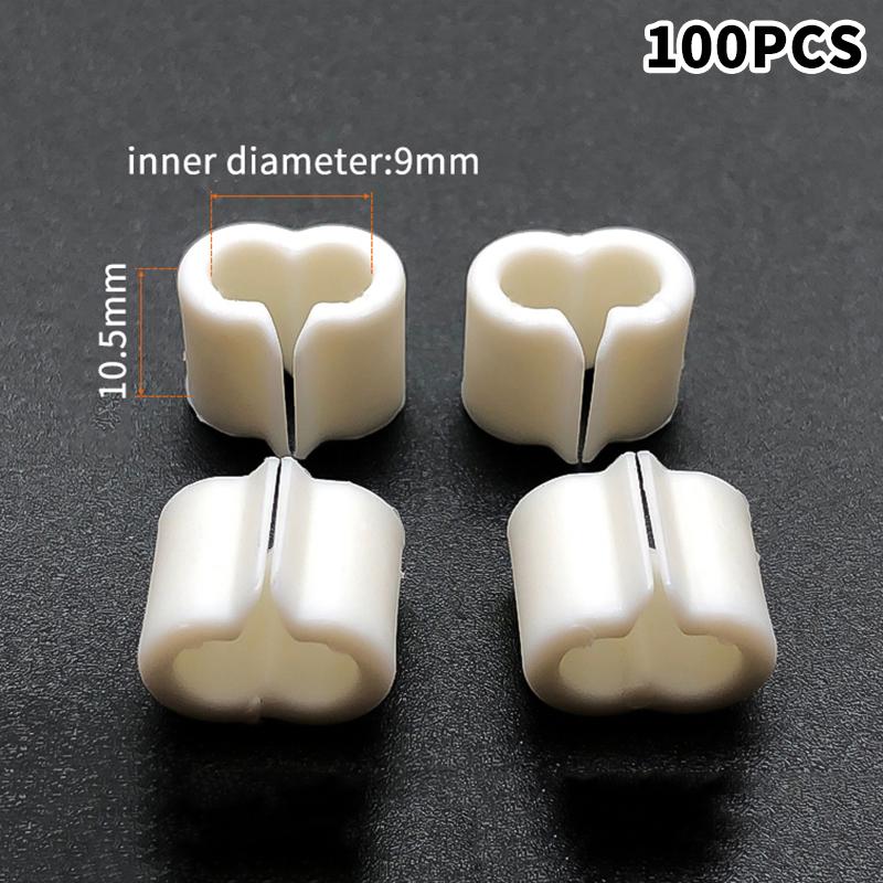 100 ks plastových Y-konektorů - Klipy na upevnění pletiva pro DIY projekty - Spojovací klipy pro klece pro domácí mazlíčky - Klipy na police