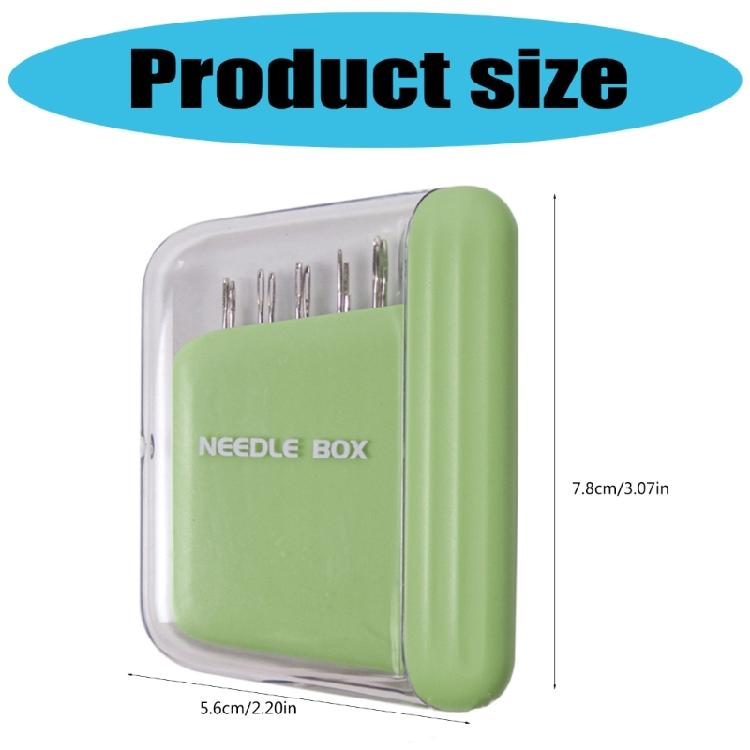10Pcs Hand Sewing Needle Metal Embroidery Needle Set Includes Magnetic Needle Holder Box and Threader for Hand Quilting