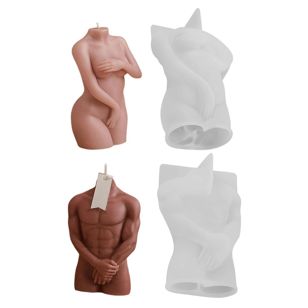 Food Safe Muscle Body Figurine Mold Crafting Moulds Silicone Texture Suitable for Party Decorating Projects and Home