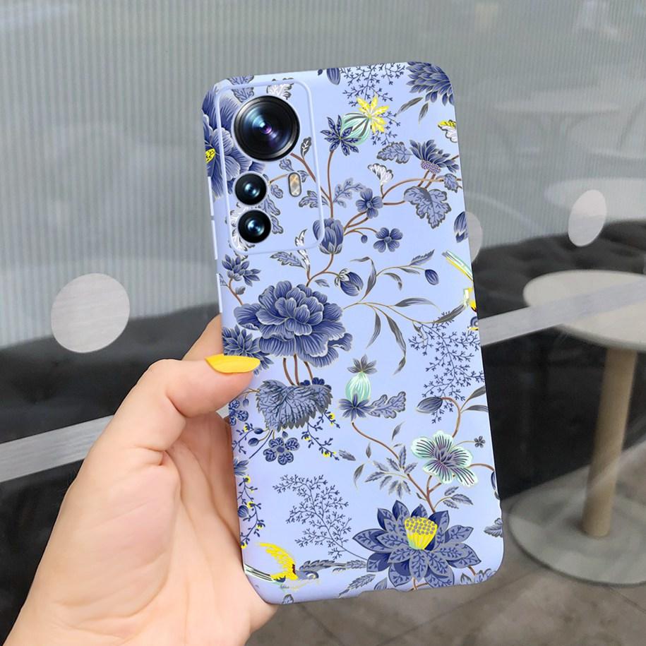 For Xiaomi 12 Pro 5G Case Cute Cartoon Painted Matte Cover For Xiaomi Mi 12 Pro 5G Global Funda on Xiomi 12 Pro Mi12 12X 5G Capa