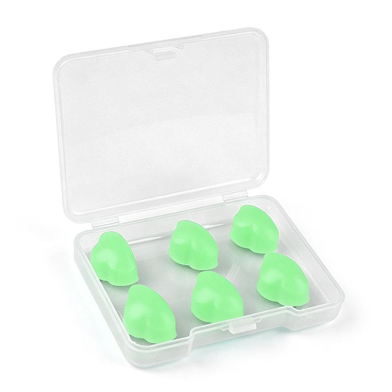 Reusable Silicone Clay Ear Plugs 6Pcs Soft Noise Cancelling with Storage Case for Sleep Travel Study Work