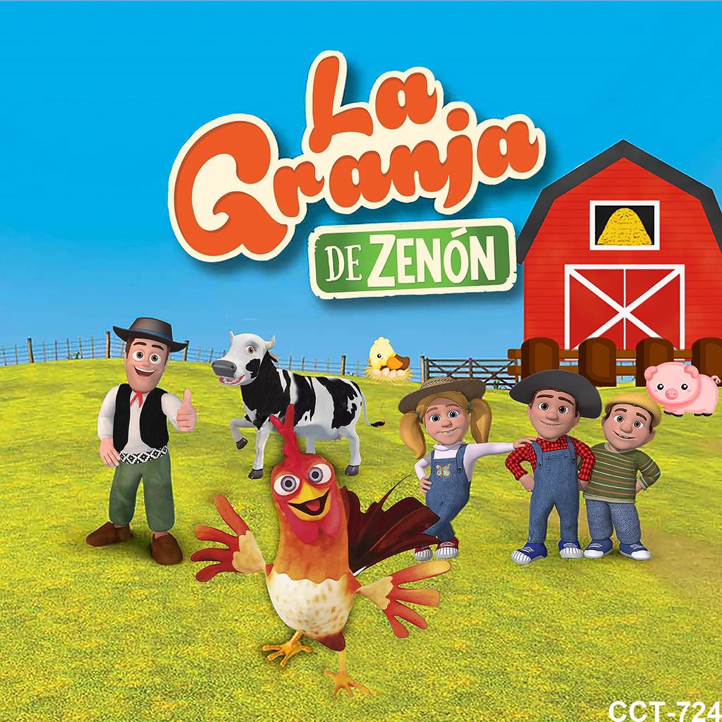 Sfondo Personalizzato La Granja De Zenon Bambini 1° Compleanno Studio Fotografico Erba Verde Fattoria Stalla Animale Trattore Sfondo Fotografico