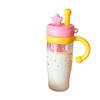 Star Cartoon Large Capacity Straw Water Cup for Students and Adults - Cute Ice Buster Design