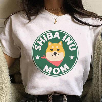 Dámské tričko Shiba Inu harajuku streetwear tričko dívčí streetwear vtipné designové oblečení