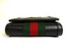 Authentic GUCCI Double G Black Leather Web Stripe Ophidia Bifold Wallet # a851  Seller refurbished