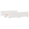 Solid Wood Bed without Mattress White 180x200 cm Pine Wood