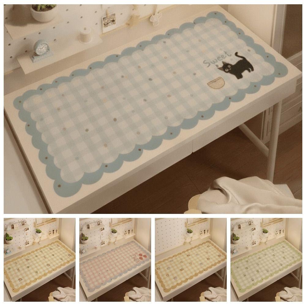 Waterproof Desk Mat Cartoon Keyboard Mat Study Cushion Table Protector Classroom