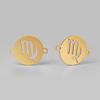 5pcs/lot 316 Stainless Steel Gold Plated 12 zodiac signs Small Charms Connector Pendant For Necklace DIY Jewelry Making