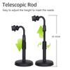 Supporto da tavolo per telefono cellulare Supporto per tablet con morsetto Altezza regolabile Base rotonda stabile portatile per