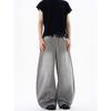 Kisko New Retro Three-Dimensional Cut Distressed Wide-Leg Scimitar Pants Unisex Trendy Brand Cool Loose Casual Pants