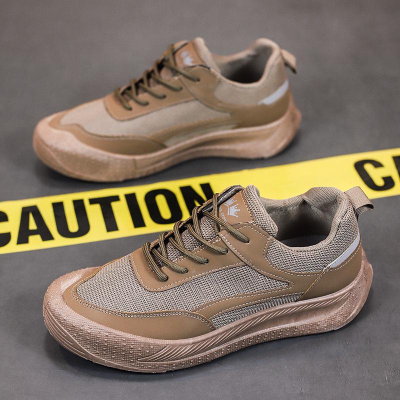 

Новые мужские сетчатые кроссовки, дышащие кроссовки, модная обувь на весну и лето, повседневная обувь на шнуровке для мужчин 44