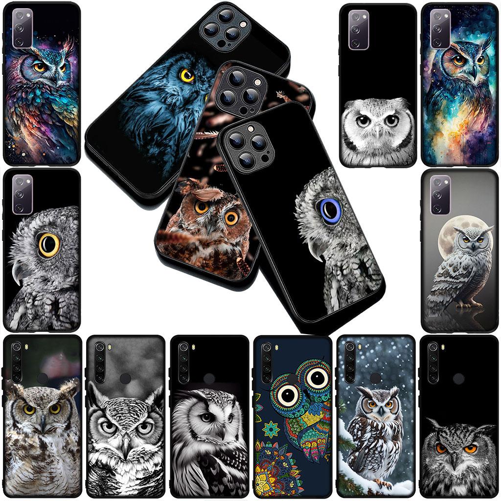 Owl Cartoon Phone Cover Soft Case for Apple iPhone 17 Air 12 13 Pro Max Mini ProMax 7 + 8 Plus Casing