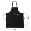 Custom Logo Printed Advertising Apron - Promotional Gift, Simple Solid Color Waist Workwear.