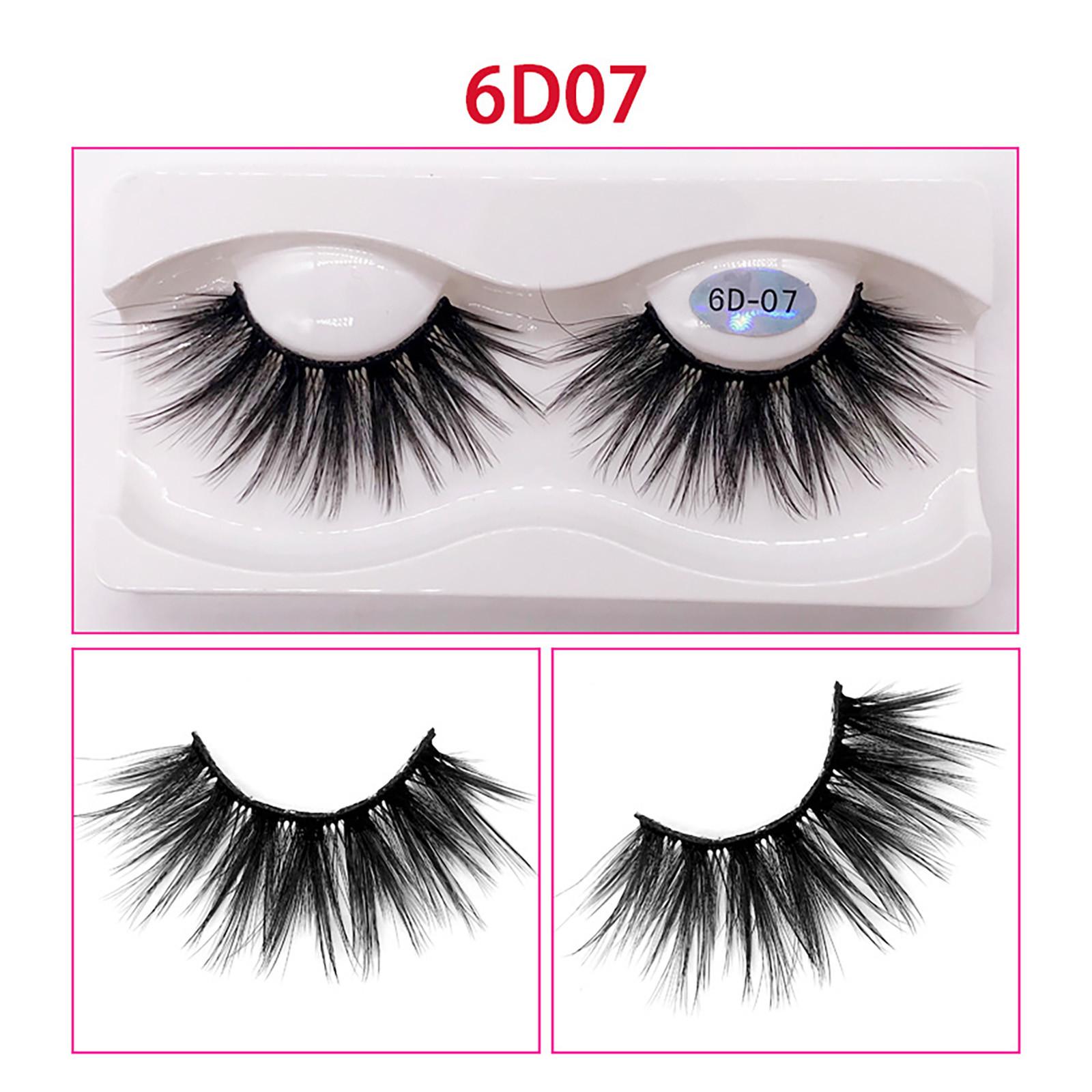 

25MM Накладні вії Натуральні багатошарові хімічні волокна Накладні вії Вії чорний