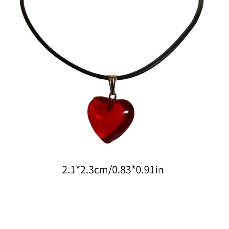 Pendant Choker Beads Necklace Heart Pendant Choker Suitable for Fashionable Look