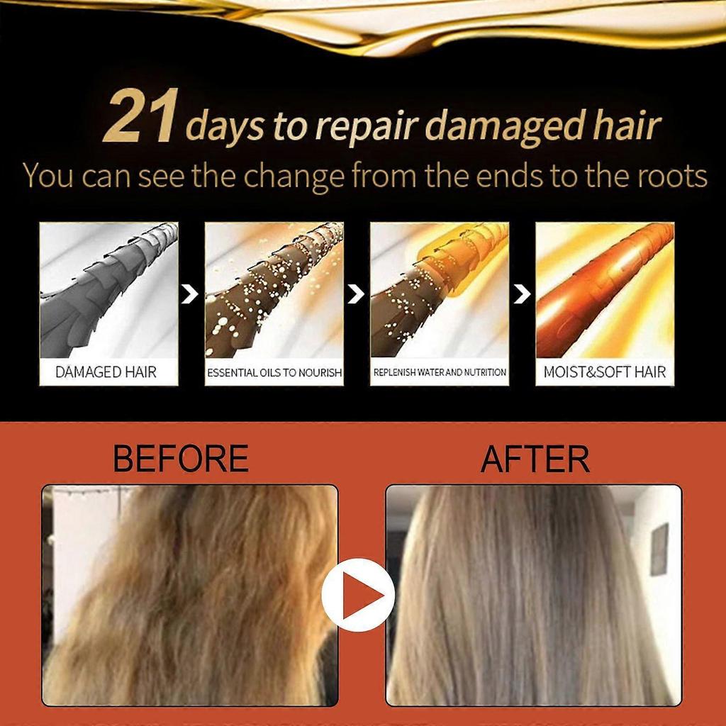 Jaysuing Argan Oil, Repair Dry Hair Supple Hair Moisturizing Care Essential Oil