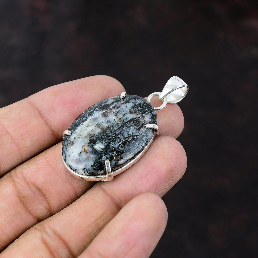 Astrophyllite Pendant Gemstone Jewelry 925 Sterling Silver Pendant Handmade Brand New Jewelry Boho Pendant Gift For Friend Beautiful Pendant