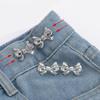 Waist Buckle Bow Pants Button Tightener Zinc Zinc Alloy Jean Buttons for Loose Jeans  Unisex