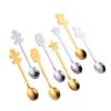 Christmas Spoon Gift Box Tableware Set Coffee Stirring Spoon Dessert Spoon Creative Cartoon Stainless Steel Christmas Spoon