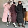 Down and Padded Jacket Women's 2025 Autumn/winter New Korean Version Plus-size Hooded Loose Pie Overcomes Long Padded Jacket