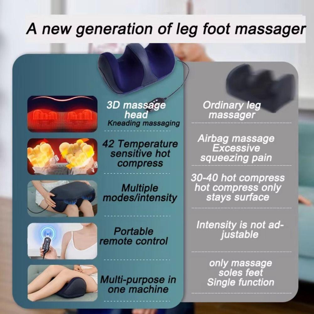 Rechargeable Electric Foot Massager Adjustable Intensity Kneading Massager  Office Use