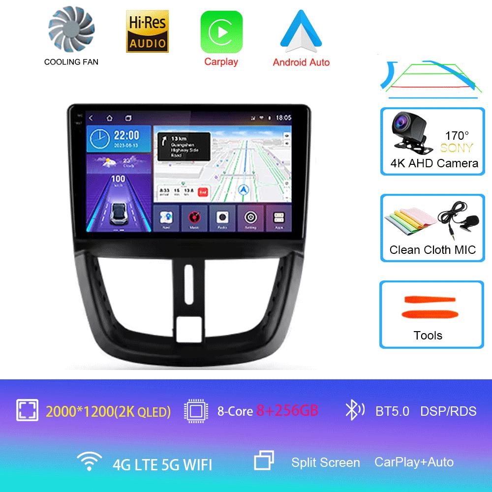 Android 14 For Peugeot 207 2006 - 2015 Car Radio Multimedia Video Player Navigation GPS No 2din 2 Din Dvd