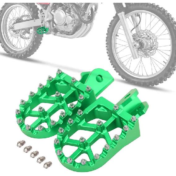 Dirt Bike Foot Pegs,Motorcycle Footpegs Wider Foot Rest Pedal CNC for CRF250F 19-23 XR150L 15-23 HAWK 250 CRF150F CRF230F 03-19 Red