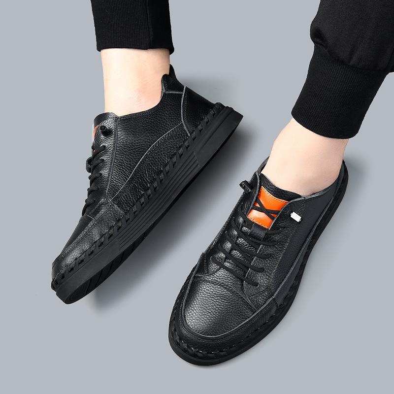 Trendy Casual Men's Board shoesFashionable Minimalist Black and White Daily Outdoor Walking and Driving Office Men's Shoes