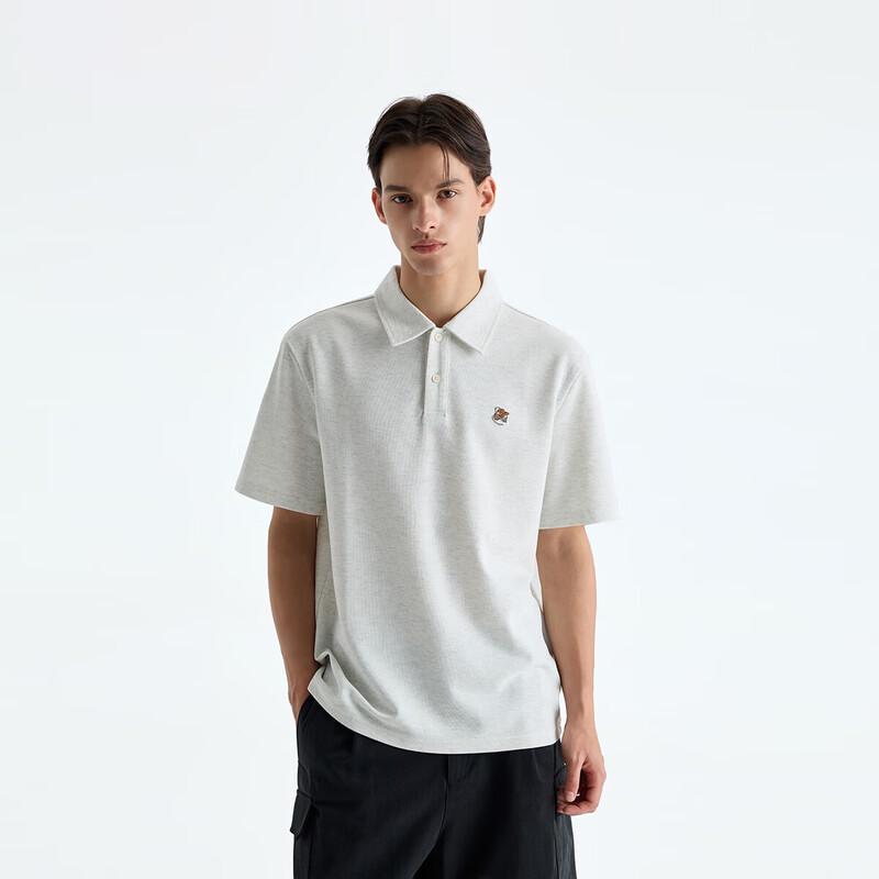CHINISM Men s Embroidered Short Sleeve Polo T-Shirt M