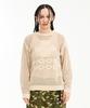 Hoodhood Hood Logo Mesh Graphic Knit Ivory