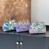 Exquisite Versatile Chain Flower Printing Trend Ladies Shoulder Bags 2026 High Quality Sweet Dinner Crossbody Bags for Women