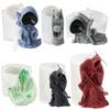 3D Reaper Devil Bat Silicone Candle Mold DIY Death Black Clad Man Plaster Making Mold Spooky Home Decor Resin Casting Tool