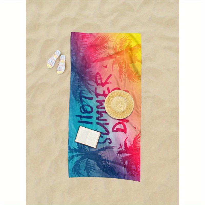 1pc Ultra Fine Fiber Beach Towel Starfish Beach Summer Holiday Quick-Drying Bath Towel Ren, Travel, Summer, Sports, Swimming, Swimming Pool