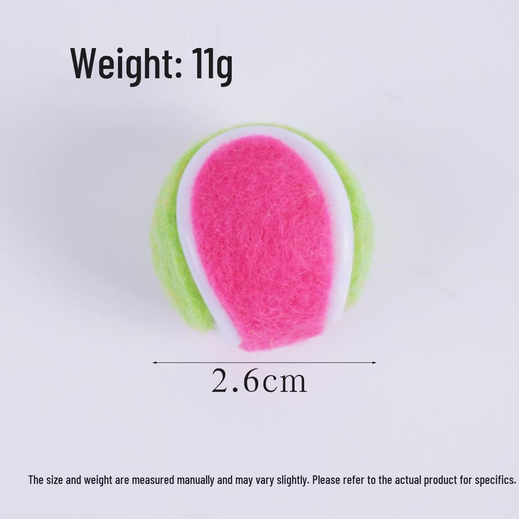 Mini Plush Tennis Ball Keychain - Creative DIY Sports Bag Pendant and Photography Prop