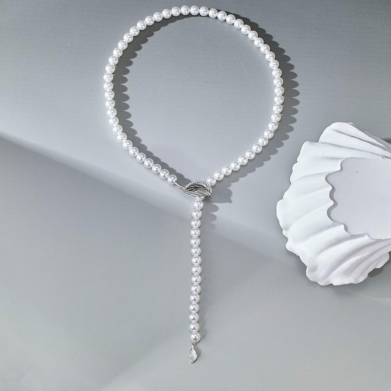 S925 Sterling Silver Pearl DIY Clasp Bracelet/Necklace for Women