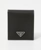 Prada Men's Re-Nylon Bi-fold Wallet, 2MO738 2DMH, NERO [Parallel Import]