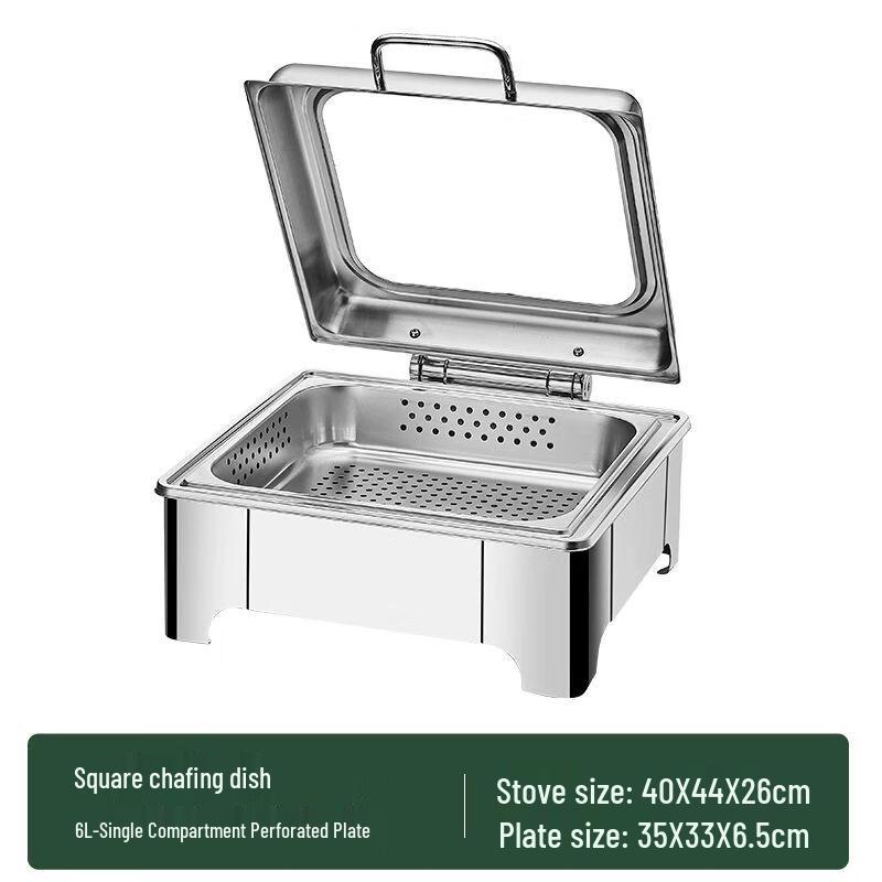 

Stainless Steel Electric Buffet Warmer with Flip-top Lid