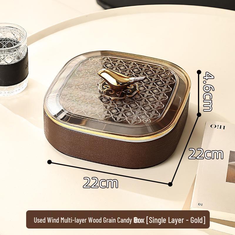 Luxury Double-Layer Candy & Snack Display Box for Home