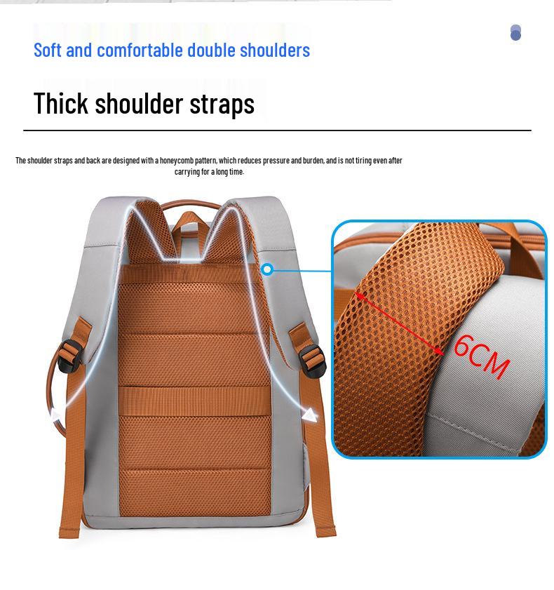 Large Capacity USB Commuting Backpack with Wet/Dry Separation for Business, College, or Travel