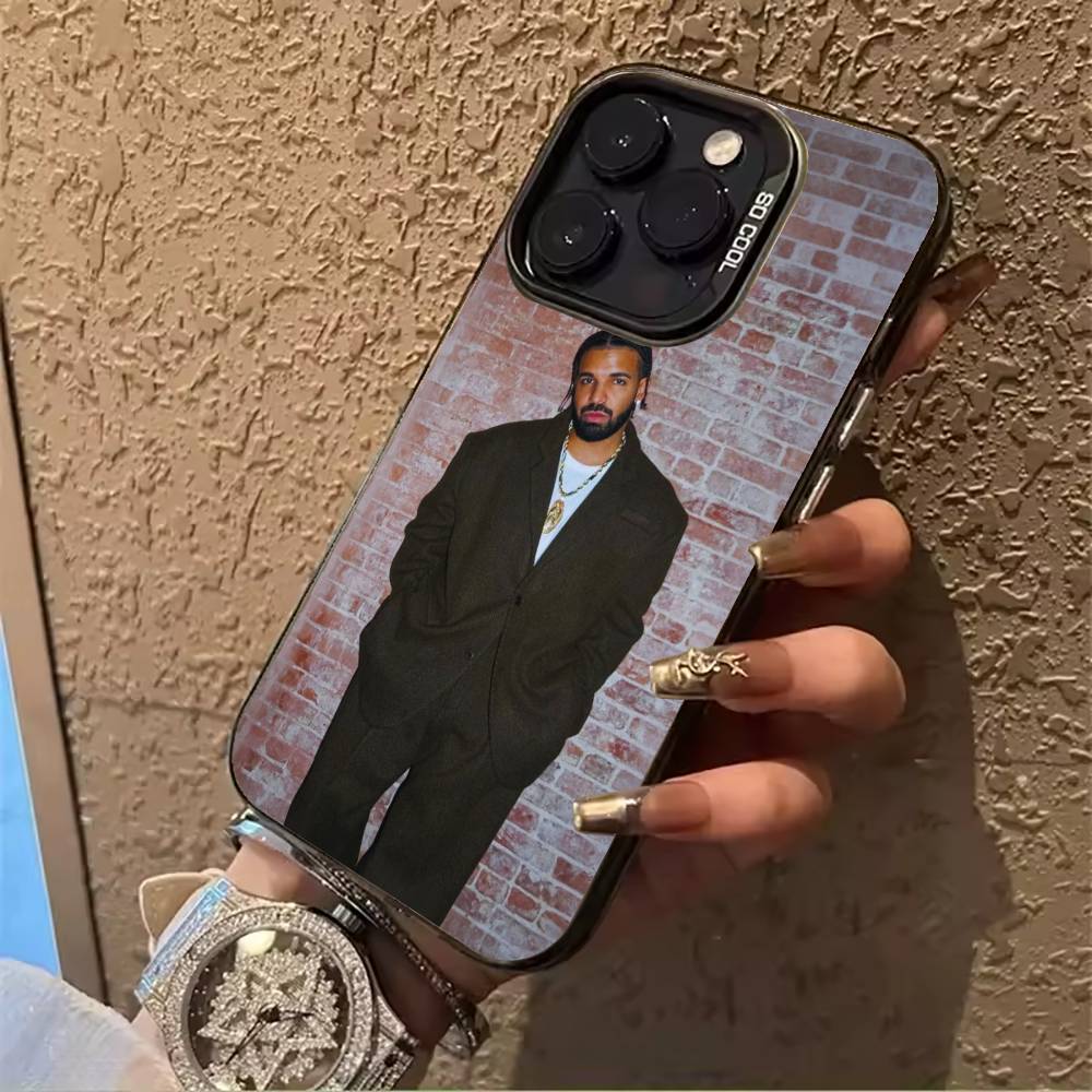 rapper-Drake Phone Case For IPhone17  16 11 12 13 14 15 16 Pro Max Plus Cover Colored Silver Funda Bumber