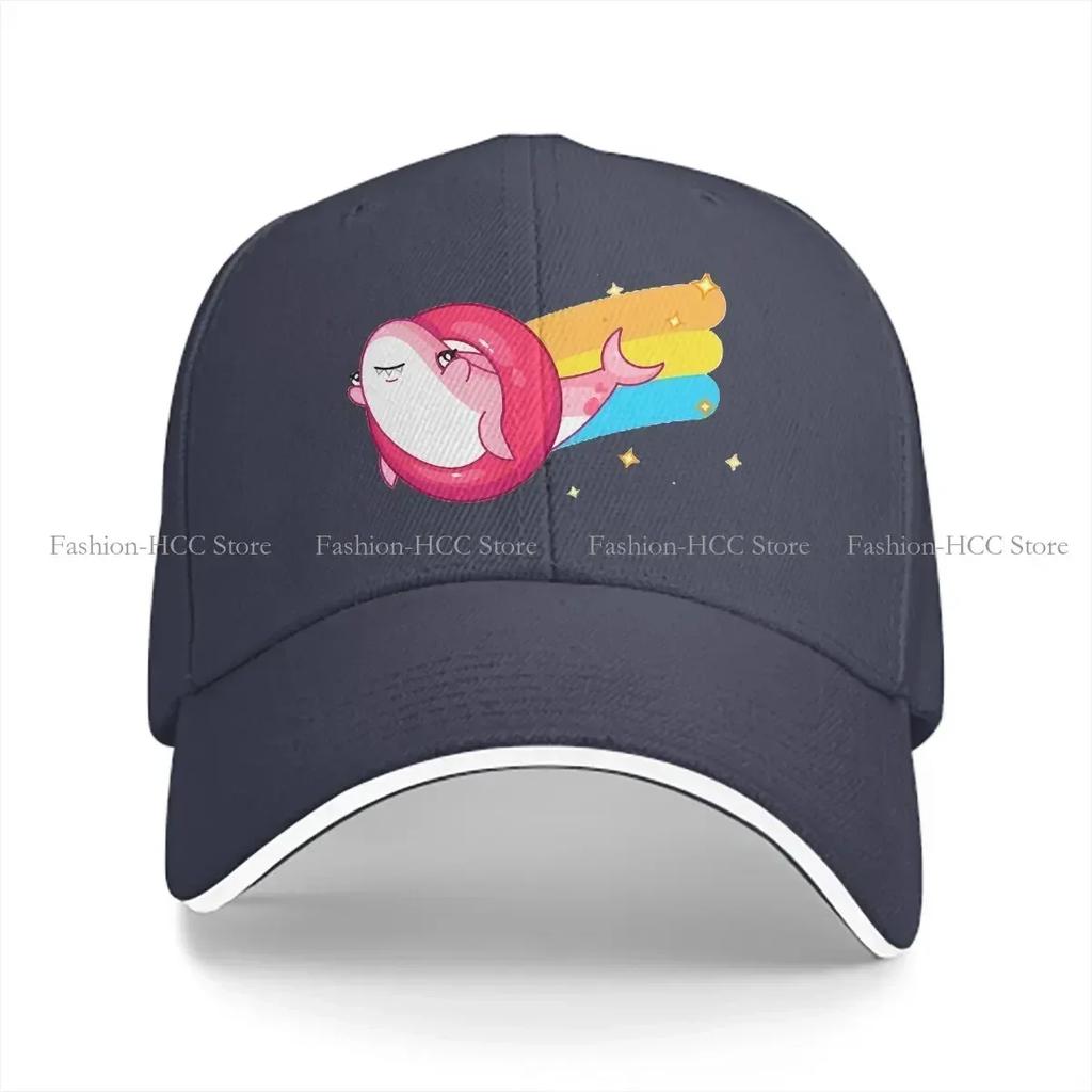 Pink Shark Rainbow Funny Solid Color Baseball Caps Peaked Cap Nimona Girl Sun Shade Hats Men Women