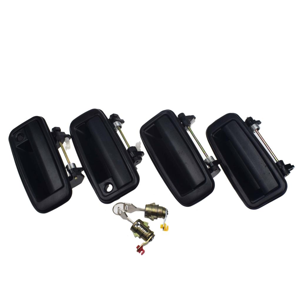 Outside Door Handle Front Rear Left Right LH RH & Door Lock Cylinder 69220-12110 For Toyota Corolla 1988 1989 1990 1991 1992
